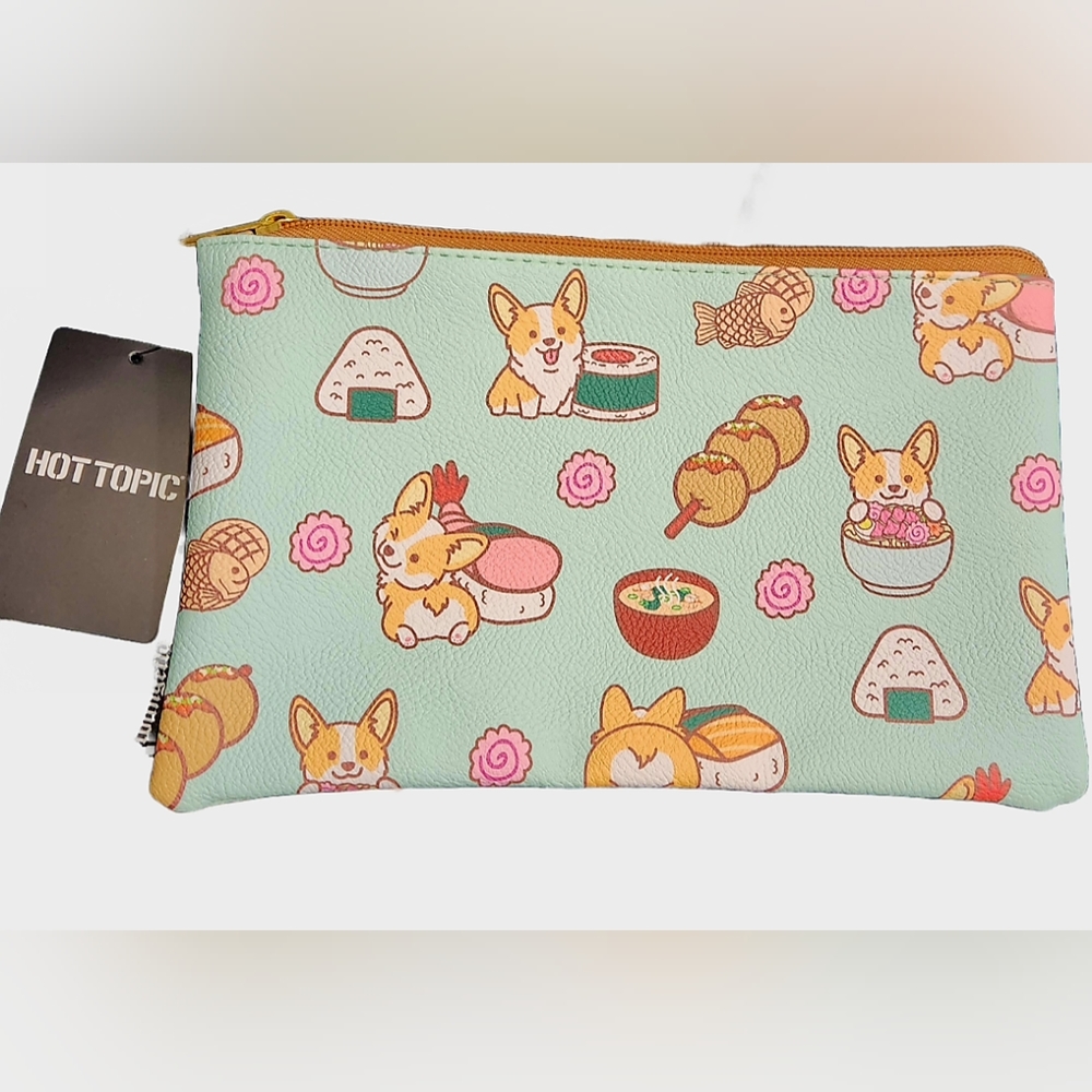 Loungefly Corgi Sushi Makeup Bag - Picture 1 of 7